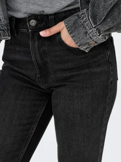 ONLEMILY Taille haute Straight Fit Longueur cheville Jeans