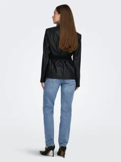 ONLEMILY Taille haute Straight Fit Longueur cheville Jeans