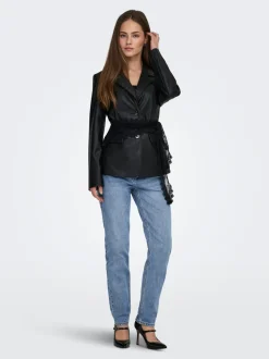 ONLEMILY Taille haute Straight Fit Longueur cheville Jeans