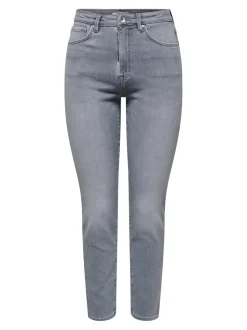 ONLEMILY Taille haute Straight Fit Longueur cheville Jeans