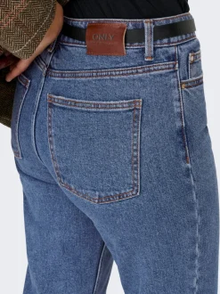 ONLEMILY Taille haute Straight Fit Court Jeans