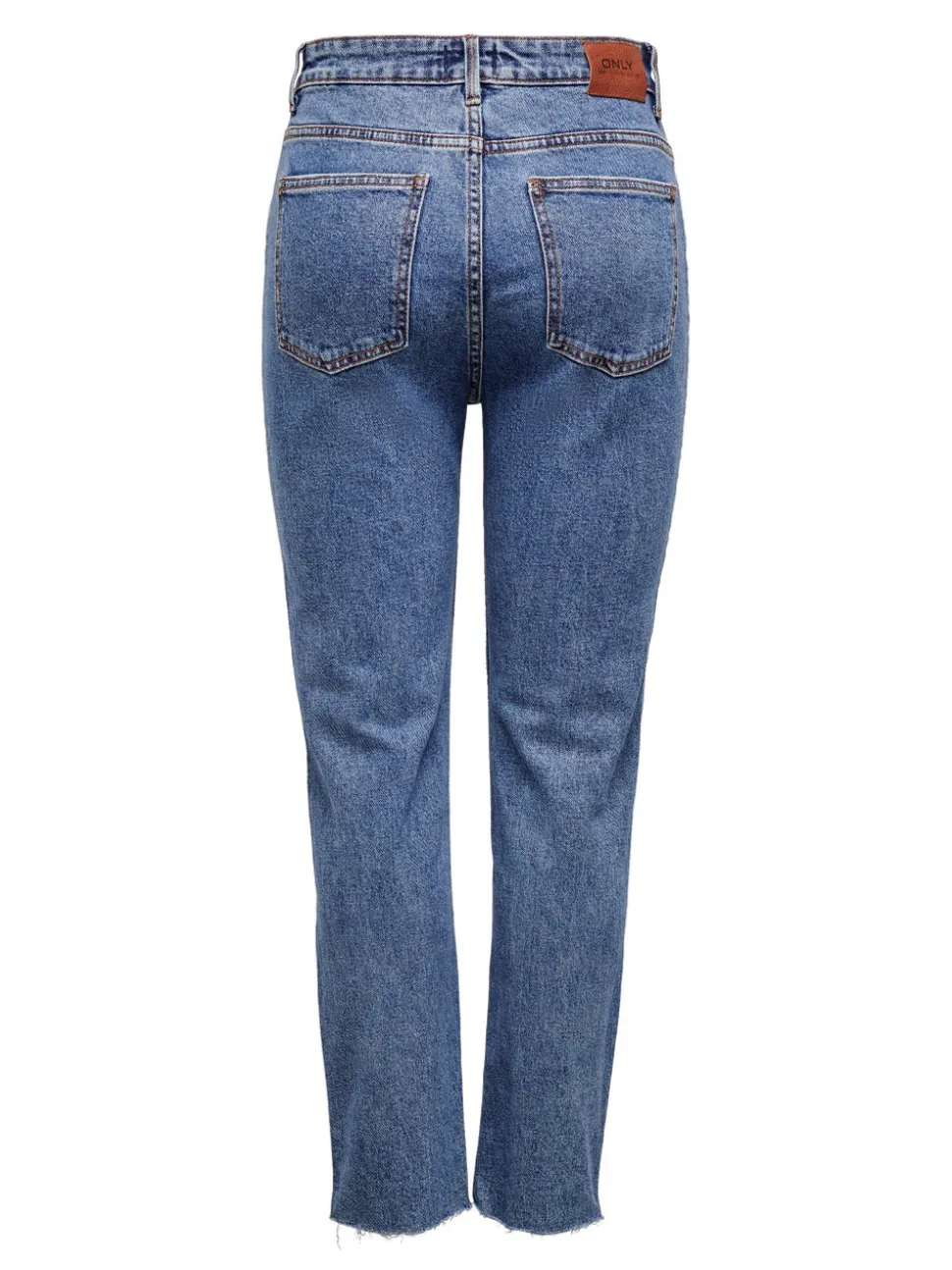 ONLEMILY Taille haute Straight Fit Court Jeans