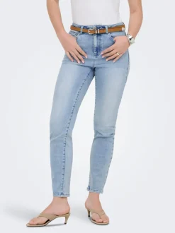 ONLEMILY-MILA Taille haute Straight Fit Longueur cheville Jeans