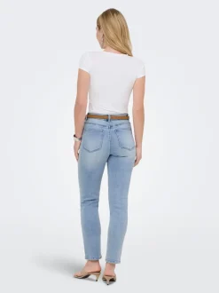 ONLEMILY-MILA Taille haute Straight Fit Longueur cheville Jeans