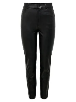 ONLEMILY Regular Fit Pantalon en cuir synthétique