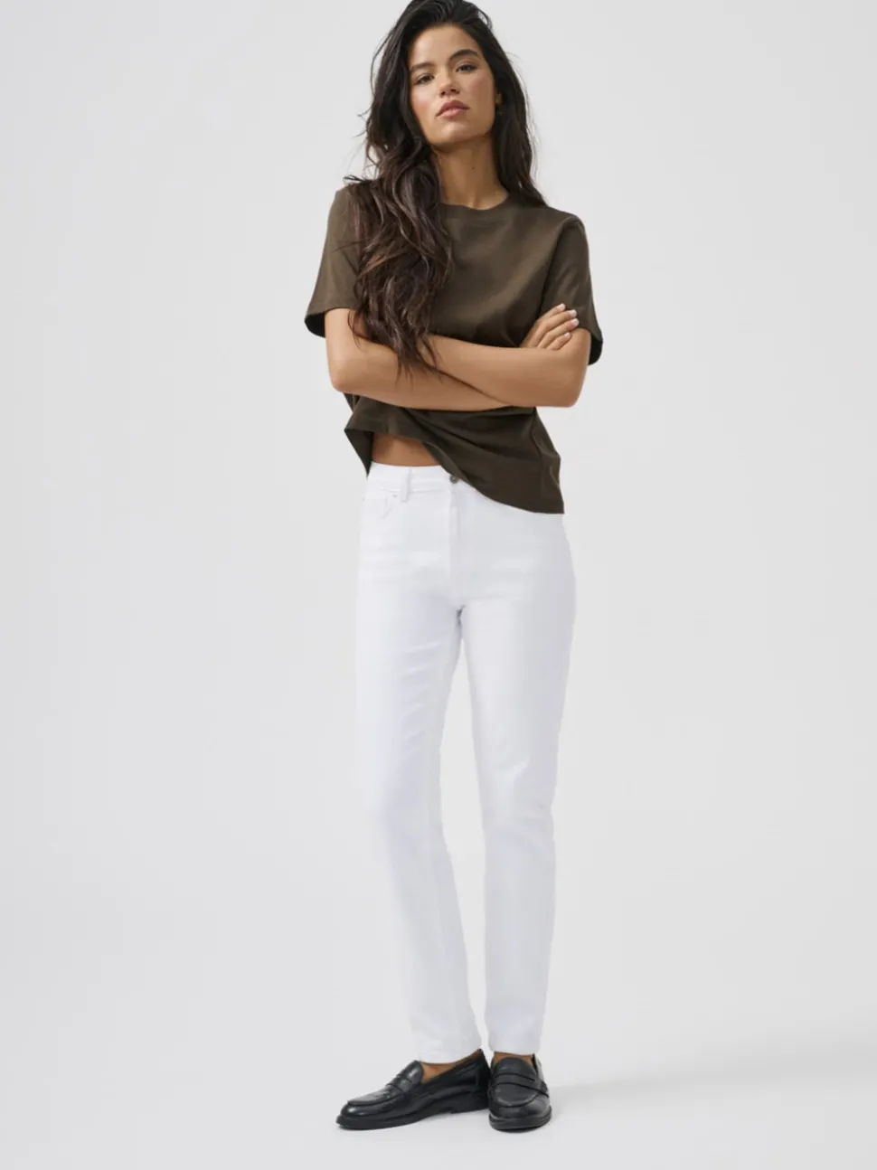 ONLEMILY Taille haute Straight Fit Longueur cheville Jeans