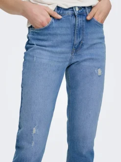 ONLEMILY Taille haute Straight Fit Longueur cheville Jeans