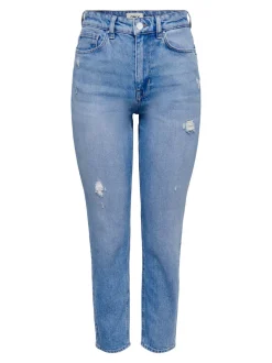 ONLEMILY Taille haute Straight Fit Longueur cheville Jeans