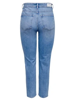ONLEMILY Taille haute Straight Fit Longueur cheville Jeans