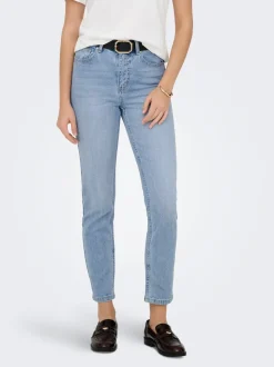 ONLEMILY Taille haute Straight Fit Longueur cheville Jeans