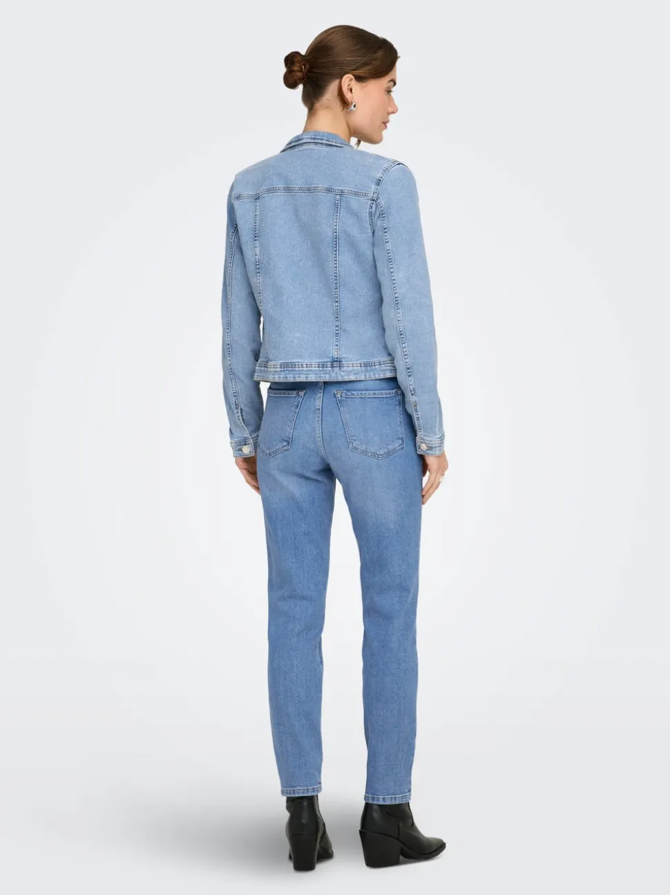 ONLEMILY Taille haute Straight Fit Longueur cheville Jeans