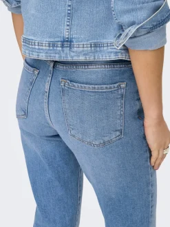 ONLEMILY Taille haute Straight Fit Longueur cheville Jeans