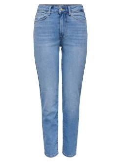 ONLEMILY Taille haute Straight Fit Longueur cheville Jeans