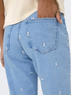 ONLEMILY Taille haute Straight Fit Longueur cheville Jeans