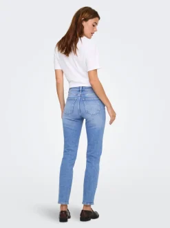 ONLEMILY Taille haute Straight Fit Longueur cheville Jeans