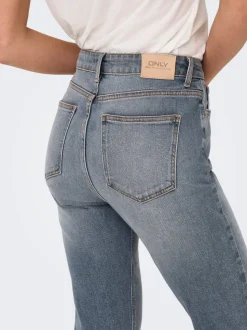 ONLEMILY Taille haute Straight Fit Longueur cheville Jeans