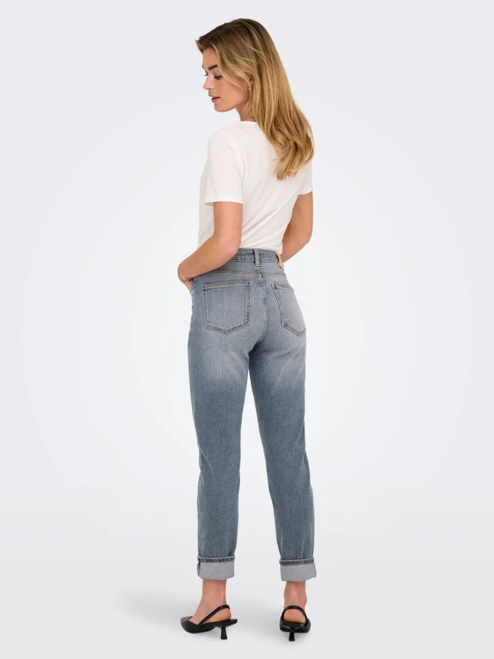 ONLEMILY Taille haute Straight Fit Longueur cheville Jeans