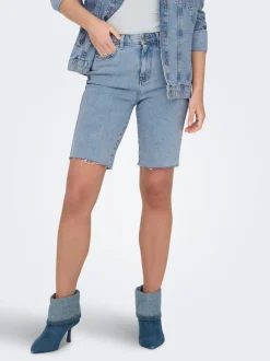 ONLEMILY Taille haute Straight Fit Short en denim