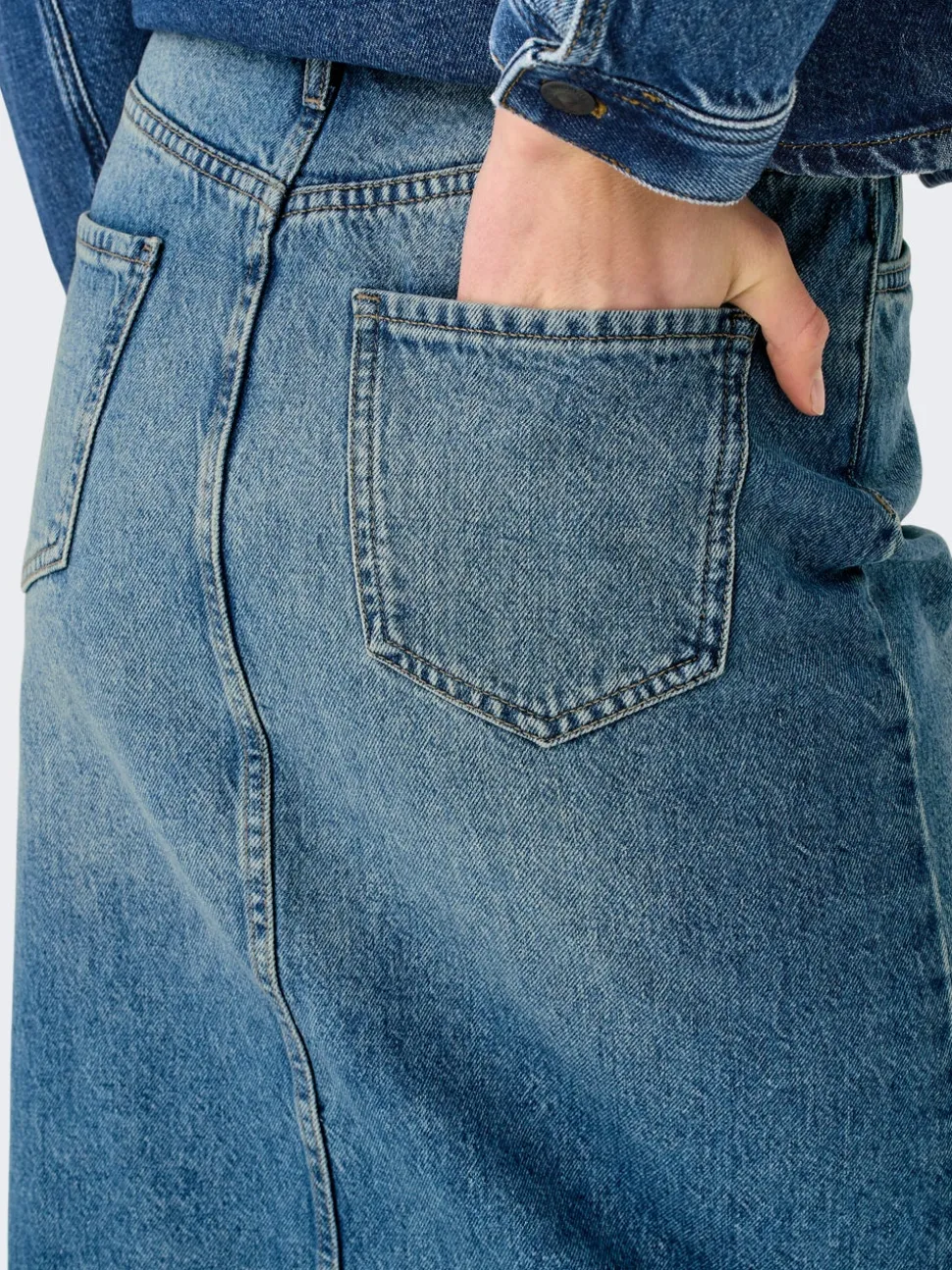 ONLENYA Jean Jupe en denim Jupe midi