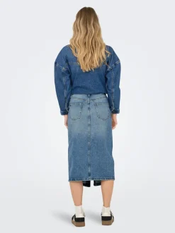 ONLENYA Jean Jupe en denim Jupe midi