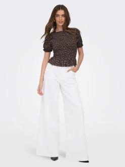 ONLFRANCESCA Taille moyenne Wide Leg Fit Jeans