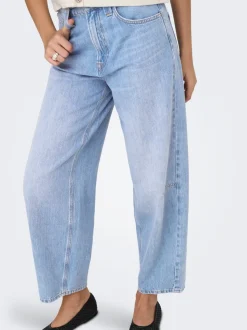 ONLFRANKIE Taille haute Coupe barrel Longueur cheville Jeans