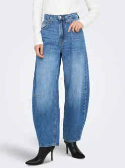 ONLFRANKIE Taille haute Coupe barrel Longueur cheville Jeans