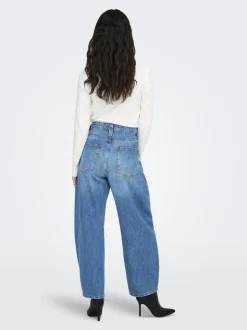 ONLFRANKIE Taille haute Coupe barrel Longueur cheville Jeans
