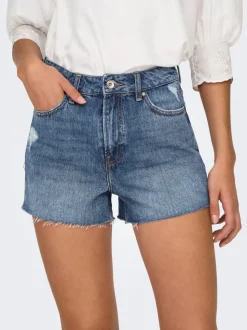 -ONLGABI Taille haute Regular Fit Short en denim