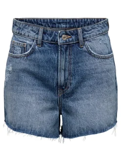 -ONLGABI Taille haute Regular Fit Short en denim