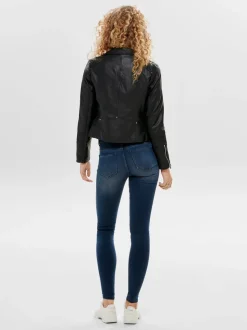 ONLGEMMA Veste en cuir synthétique