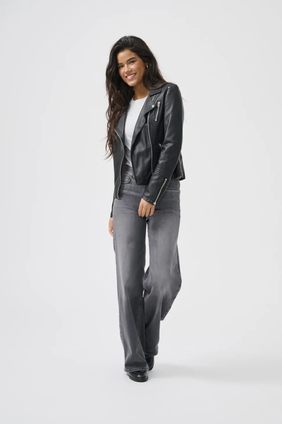 ONLGEMMA Veste en cuir synthétique
