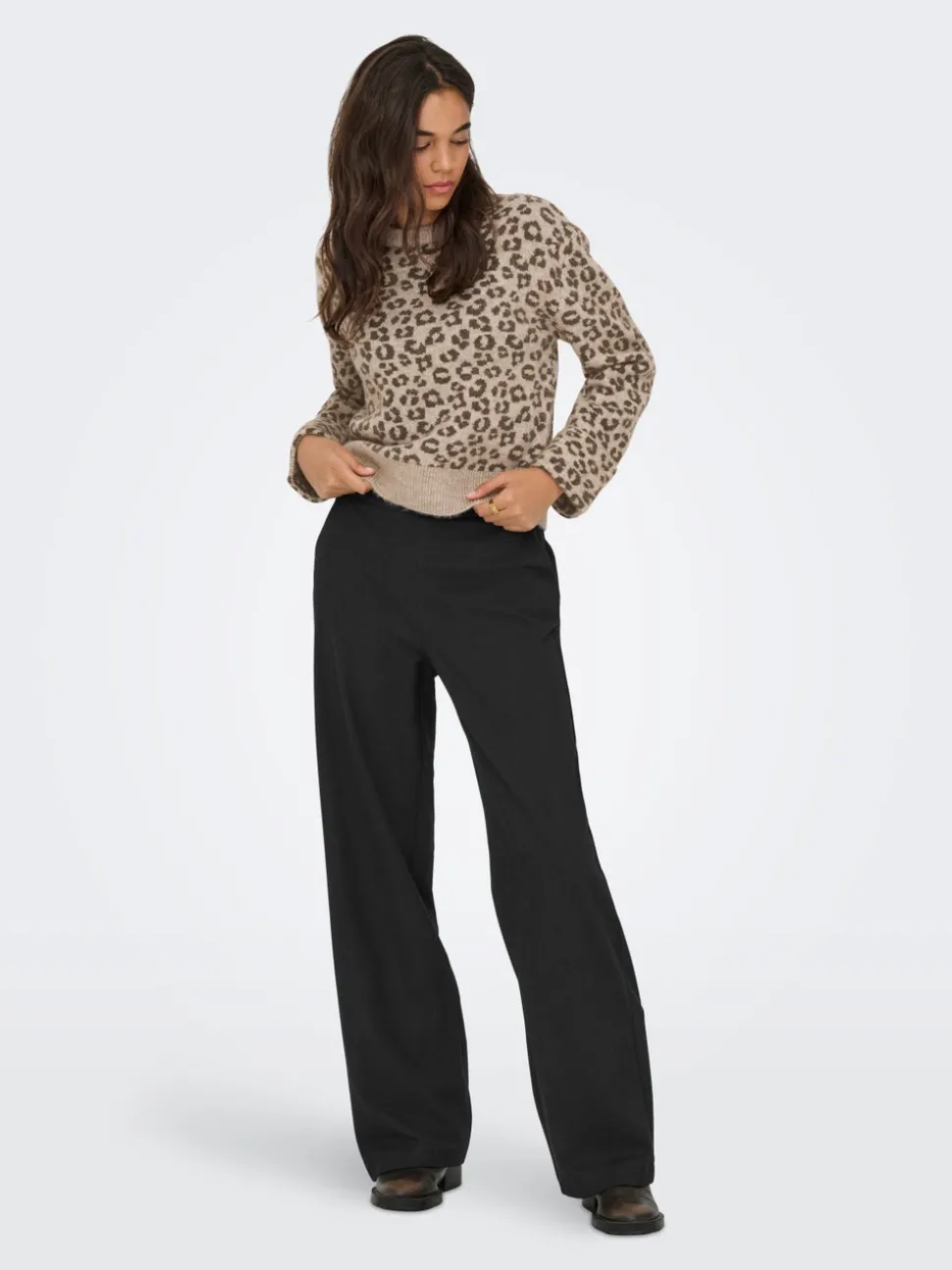 ONLGIA-DELUXE Wide Leg Fit Pantalon à jambe large