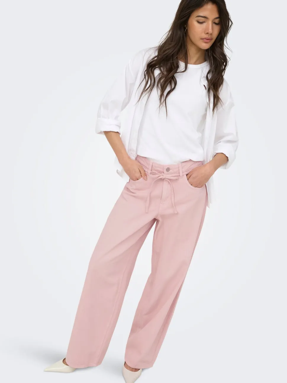 ONLGIANNA-SILLA Loose Fit Pantalon à jambe large
