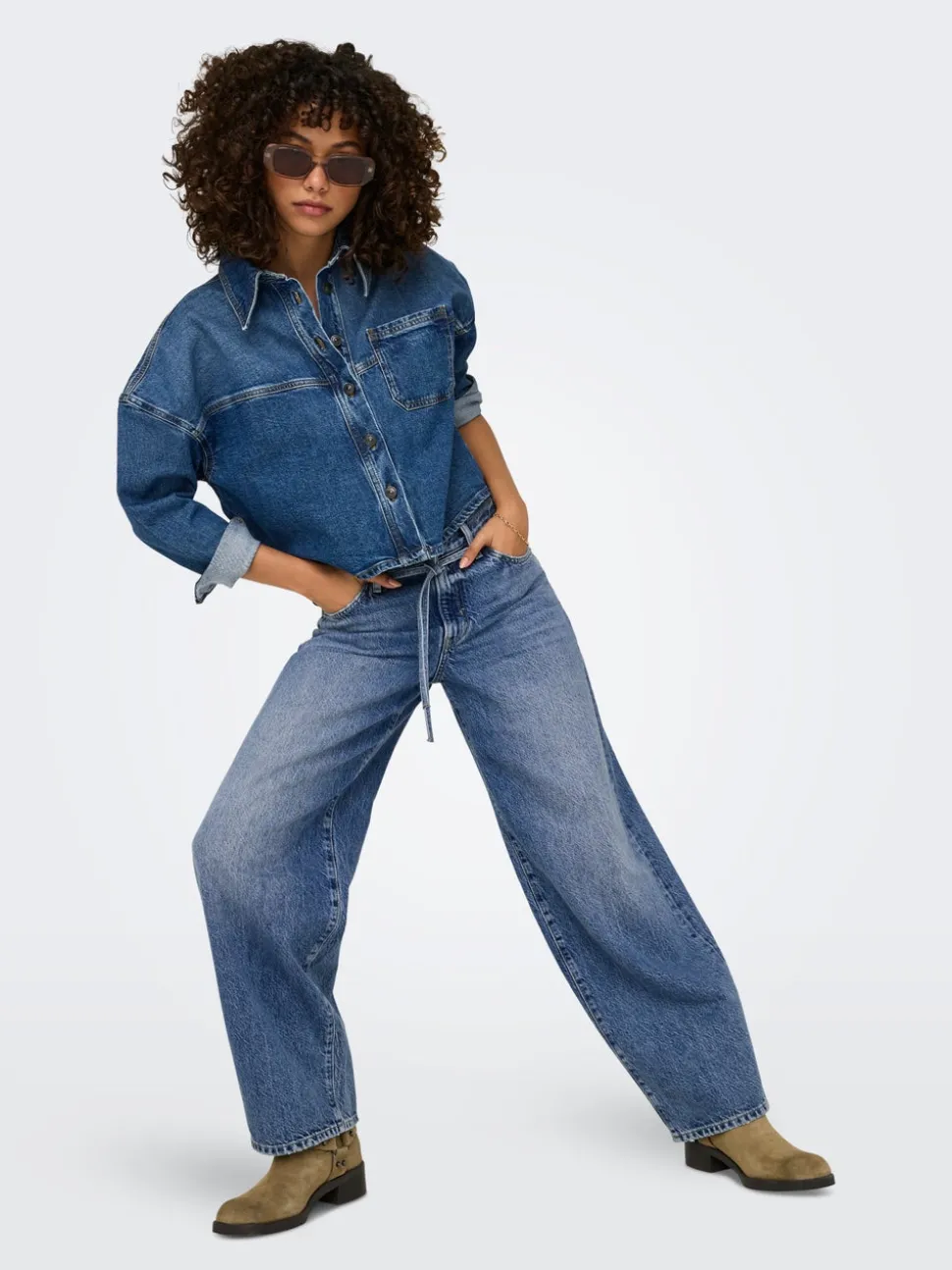 ONLGIANNA Taille moyenne Balloon Fit Jeans