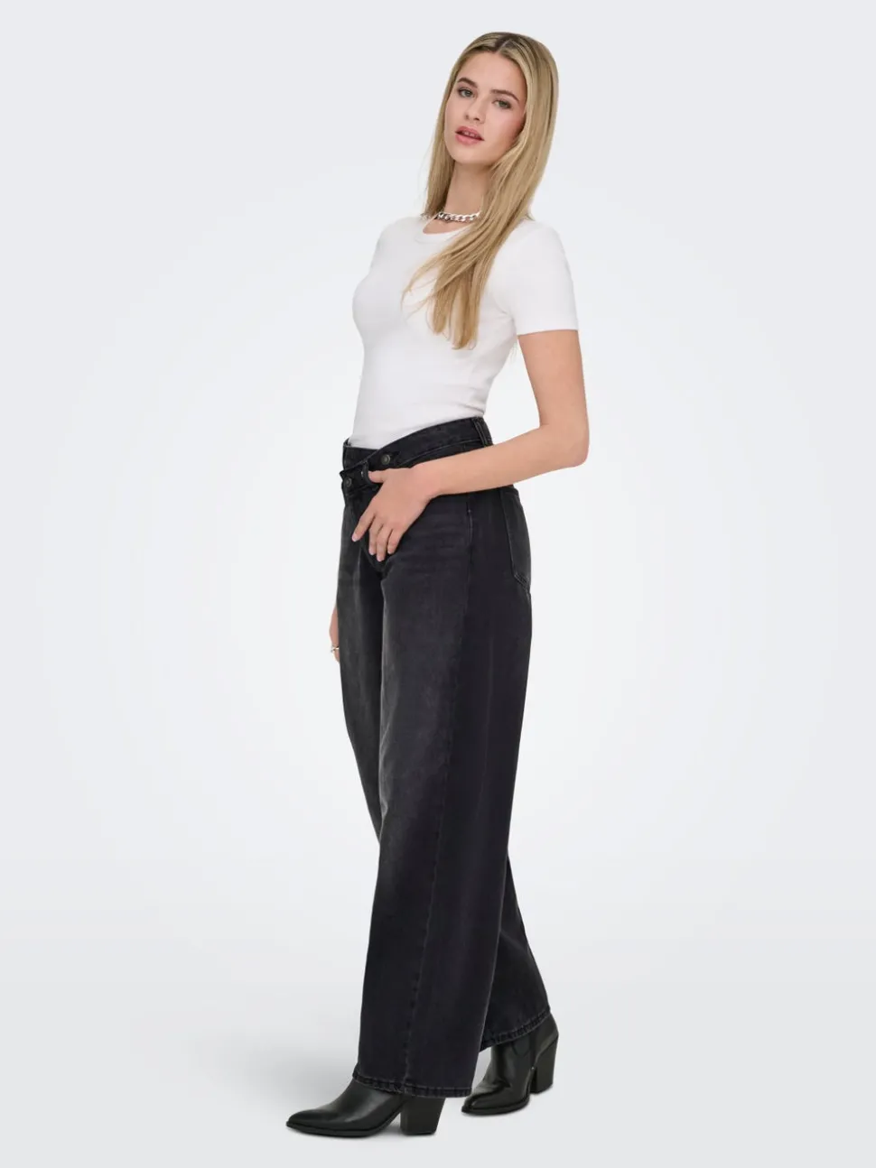 ONLGIORGIA Taille moyenne Baggy Fit Jeans