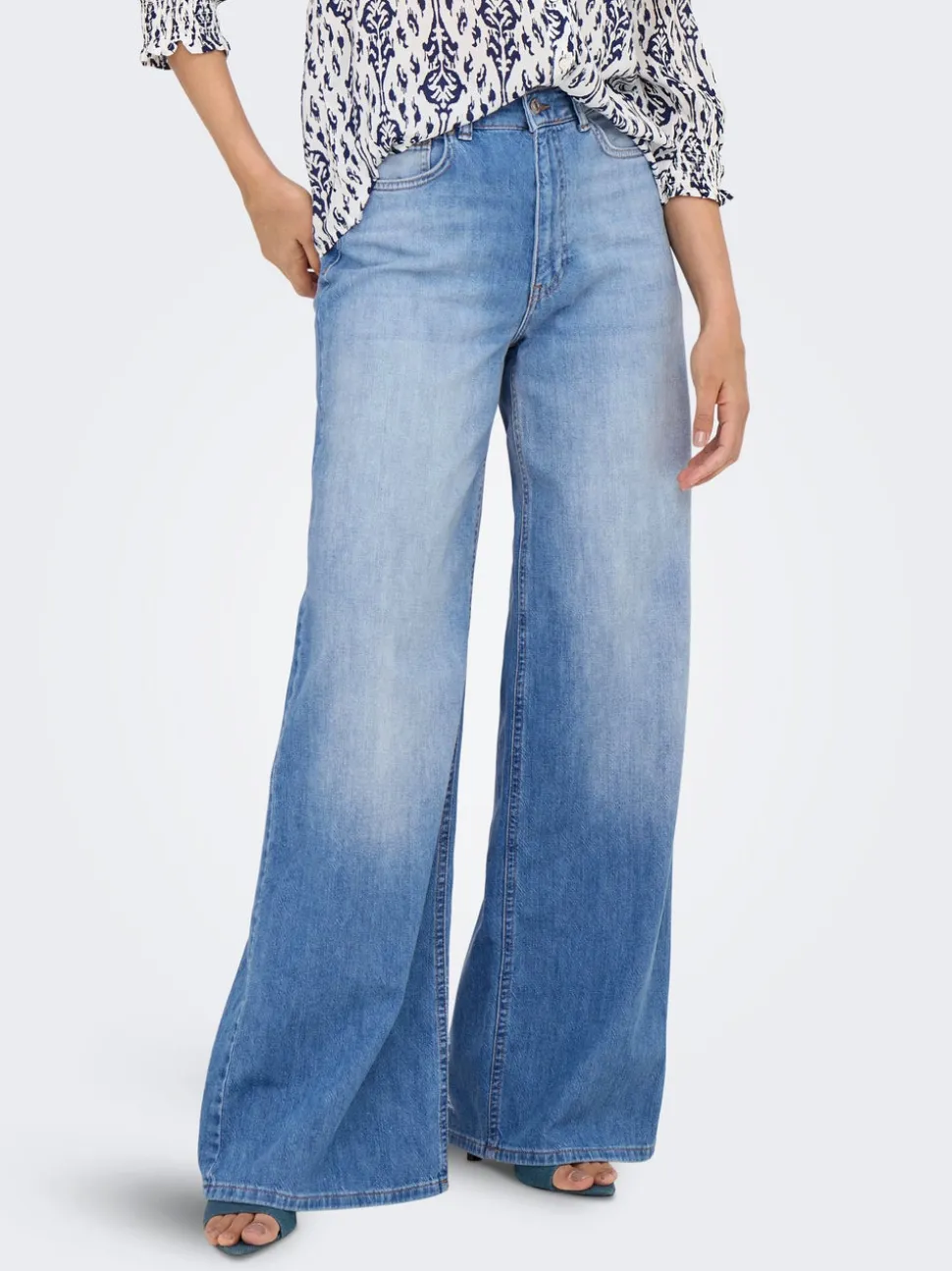 ONLGIULIA Taille haute Wide Leg Fit Jeans