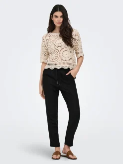 ONLGOA-POPTRASH Comfort Fit Lin Pantalon