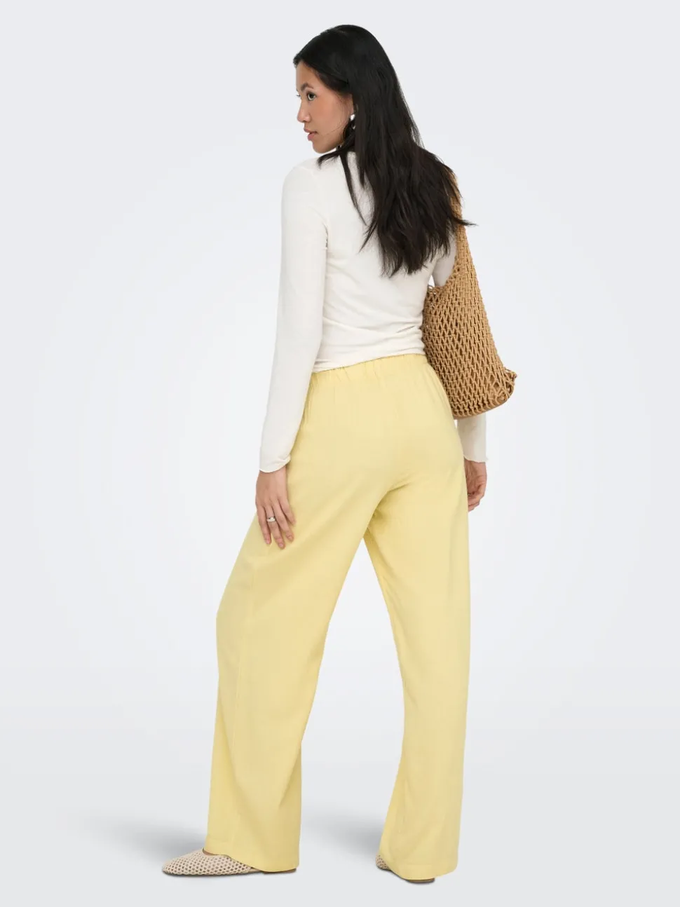 ONLGOA Straight Fit Lin Pantalon