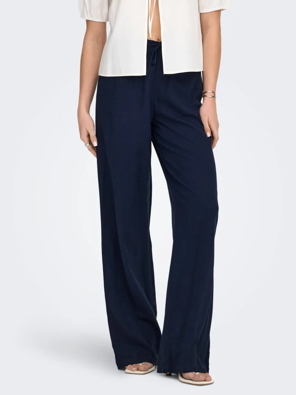 ONLGOA Straight Fit Lin Pantalon