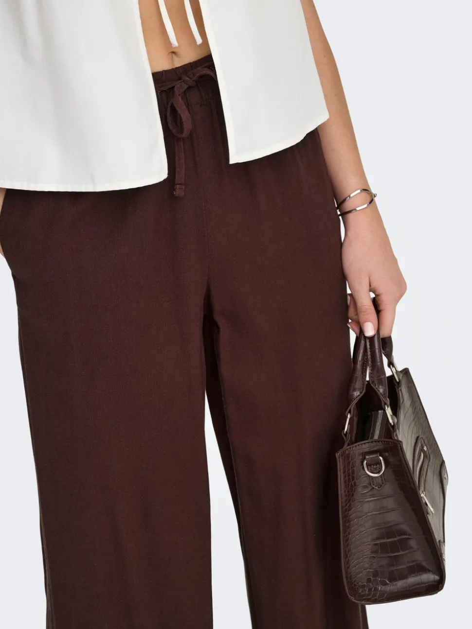 ONLGOA Straight Fit Lin Pantalon