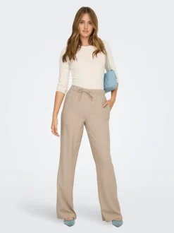 ONLGOA Straight Fit Lin Pantalon
