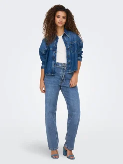 ONLGYPSY Taille haute Slim Straight Fit Jeans