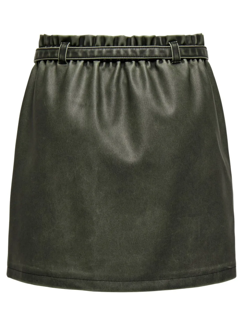 ONLHALLI Jupe en cuir synthétique Jupe mini