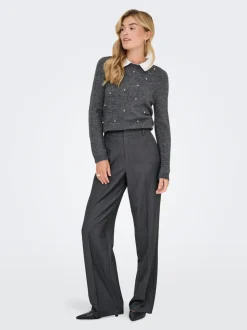 ONLHATTIE-LANA Straight Tapered Fit Pantalon à jambe large