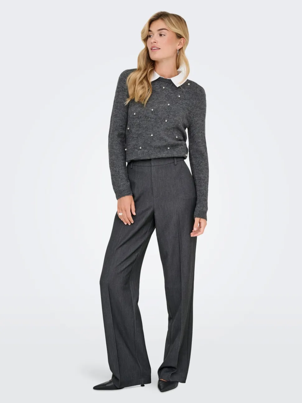ONLHATTIE-LANA Straight Tapered Fit Pantalon à jambe large