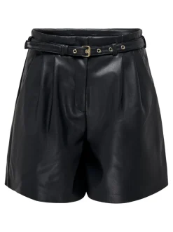 ONLHEIDI Taille moyenne Regular Fit Short en cuir synthétique