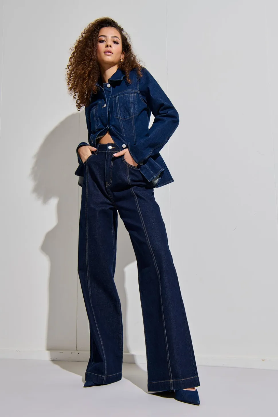 ONLHOPE Taille extra haute Wide Leg Fit Jeans