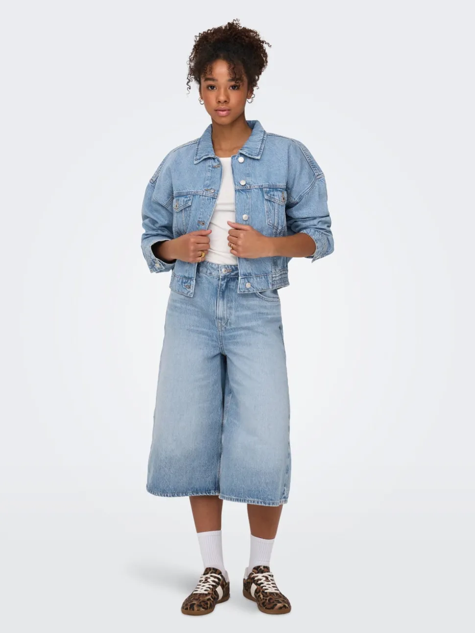 ONLHOPE Taille haute Cropped Fit Long Jeans