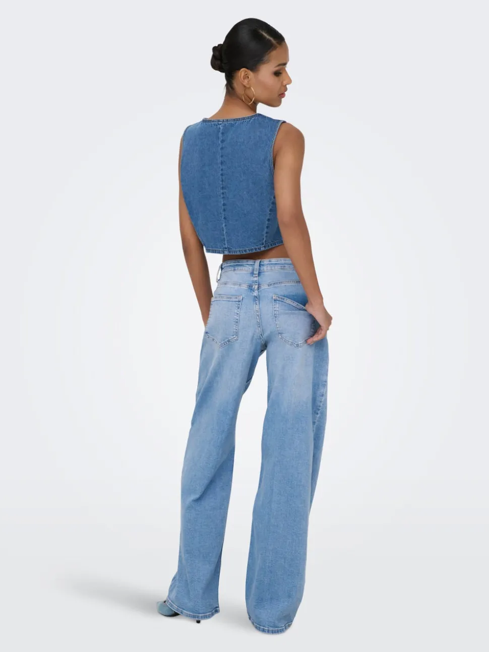 ONLHOPE Taille haute Wide Leg Fit Jeans